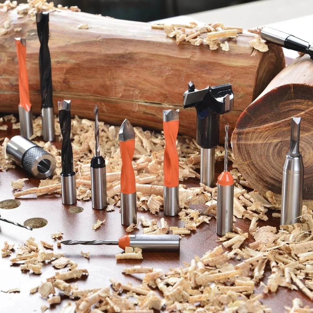 Yasen Manufacturer Solid Carbide Long Type Economical Dowel Drills Bits for Woodworking