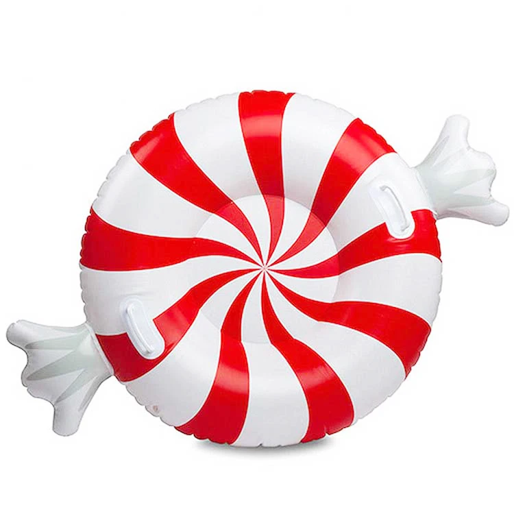  Холодная устойчивая трубка для катания на лыжах снежные сани буксируемые в форме конфет надувная Снежная взрослых и детей