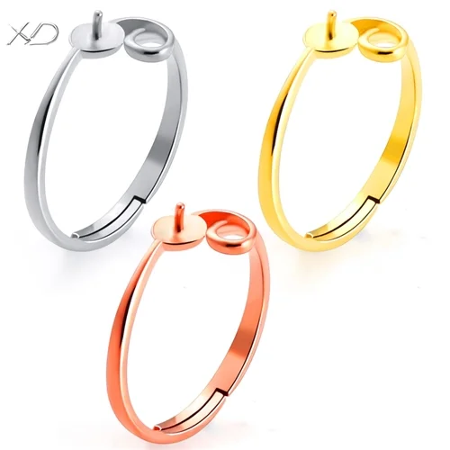 XD 925 Sterling silver jewelry ring mounting jewelry  925 silver  ring open ring