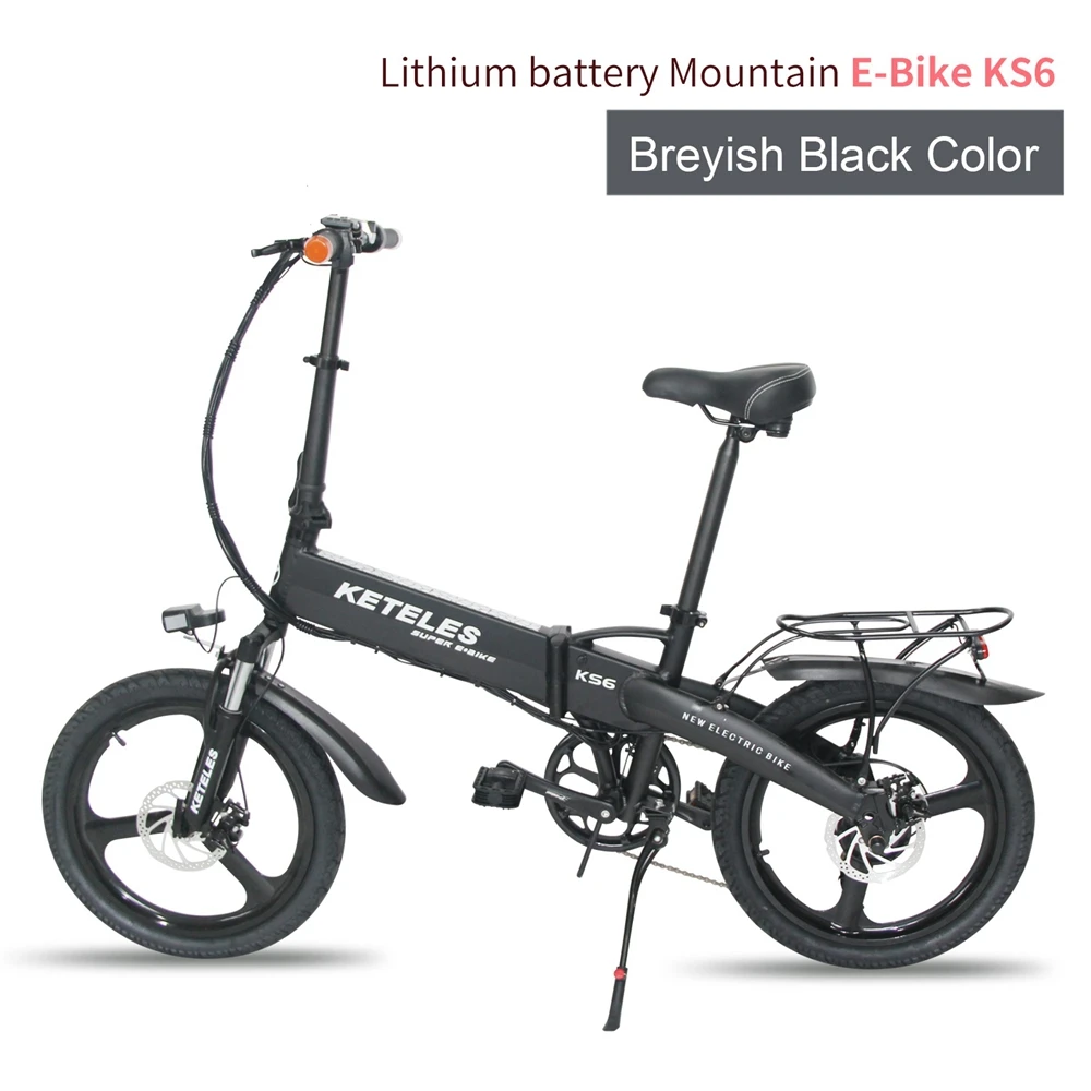 New Foldable KETELES KS6 velo electrique 48v 10ah 7-Speed pliable 20 inch ebike 350w Mountain folding electric hybrid bike