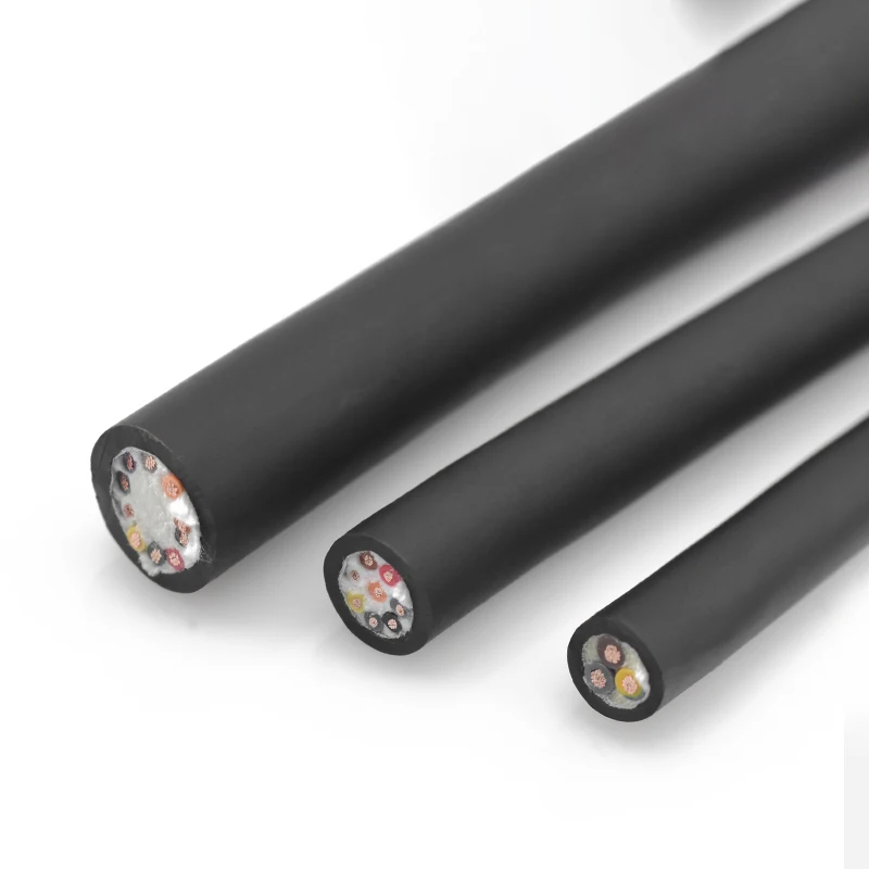 
600/1000/1500 million times bending 2 core 2*1.0mm square flexible towling CNC robot machine semi-enclosed wire cable 