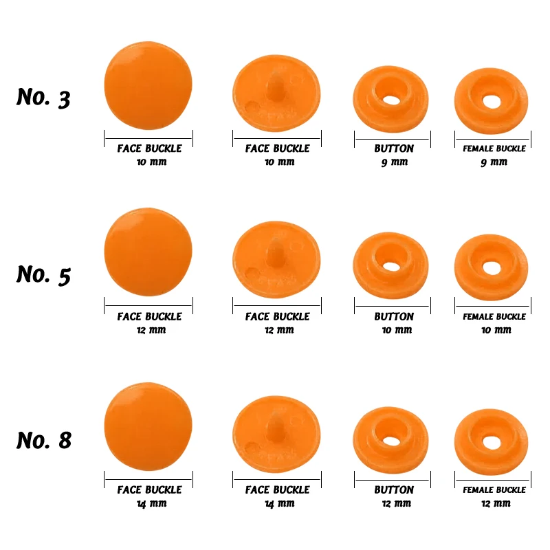 Factory wholesale Colorful button resinSnap Button T3_t5_t8_t15 Plastic Press Snap Button for Garment