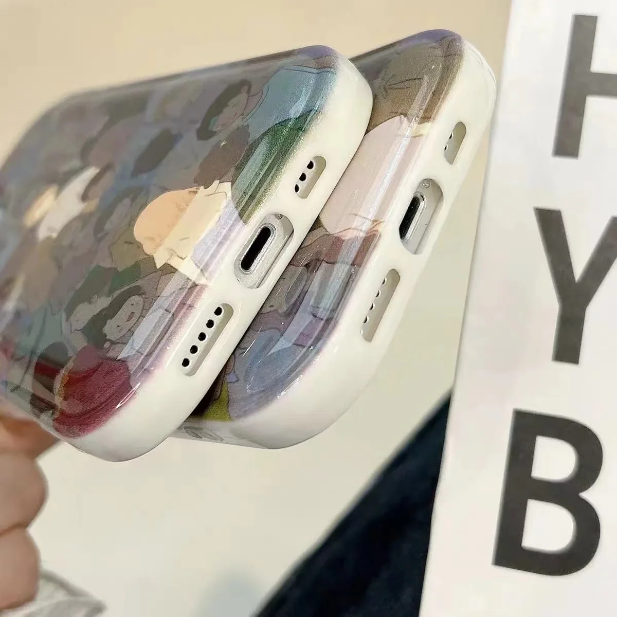 Hot Sale Silicone Cell Phone Shell Paintings Air Cushion Phone Case Cover for iPhone 14 13 12 11 Pro Max Plus Mini XR XS Max X