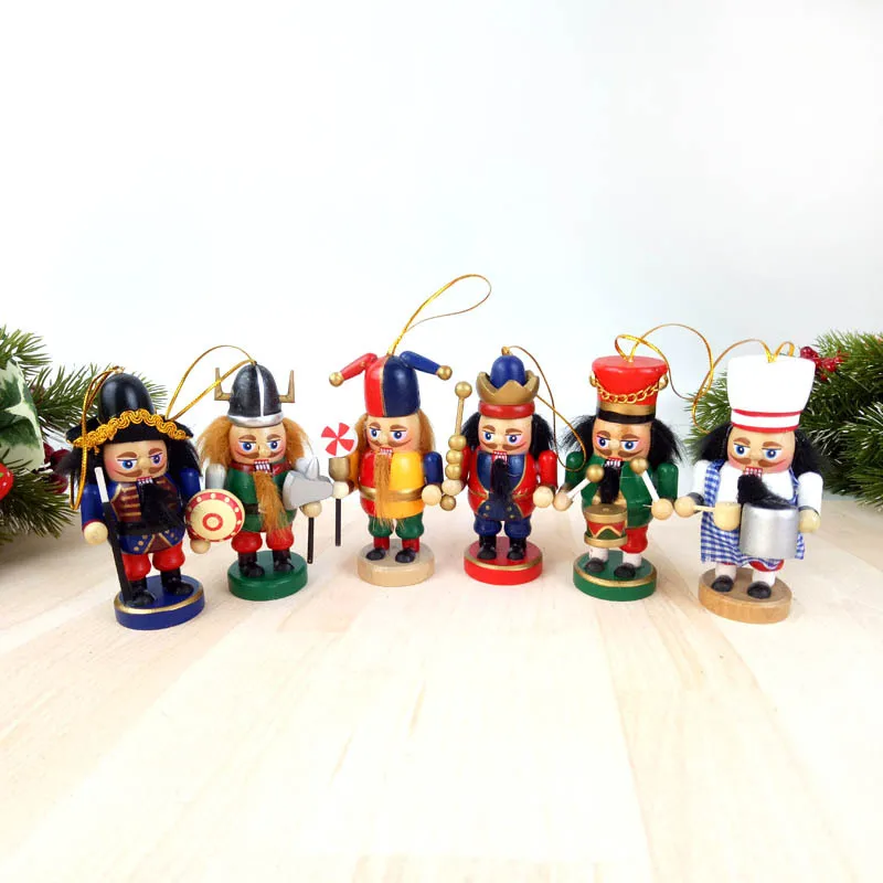 New Hottest Children Gift Nutcracker Soldier Wooden Christmas Nutcracker For Home Decoration