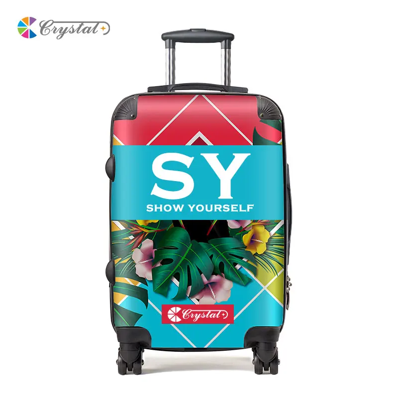 Customized Design cheap custom made brand urban abs pc luggage factory bass 20 24 28 inch trolley suitcase luggage