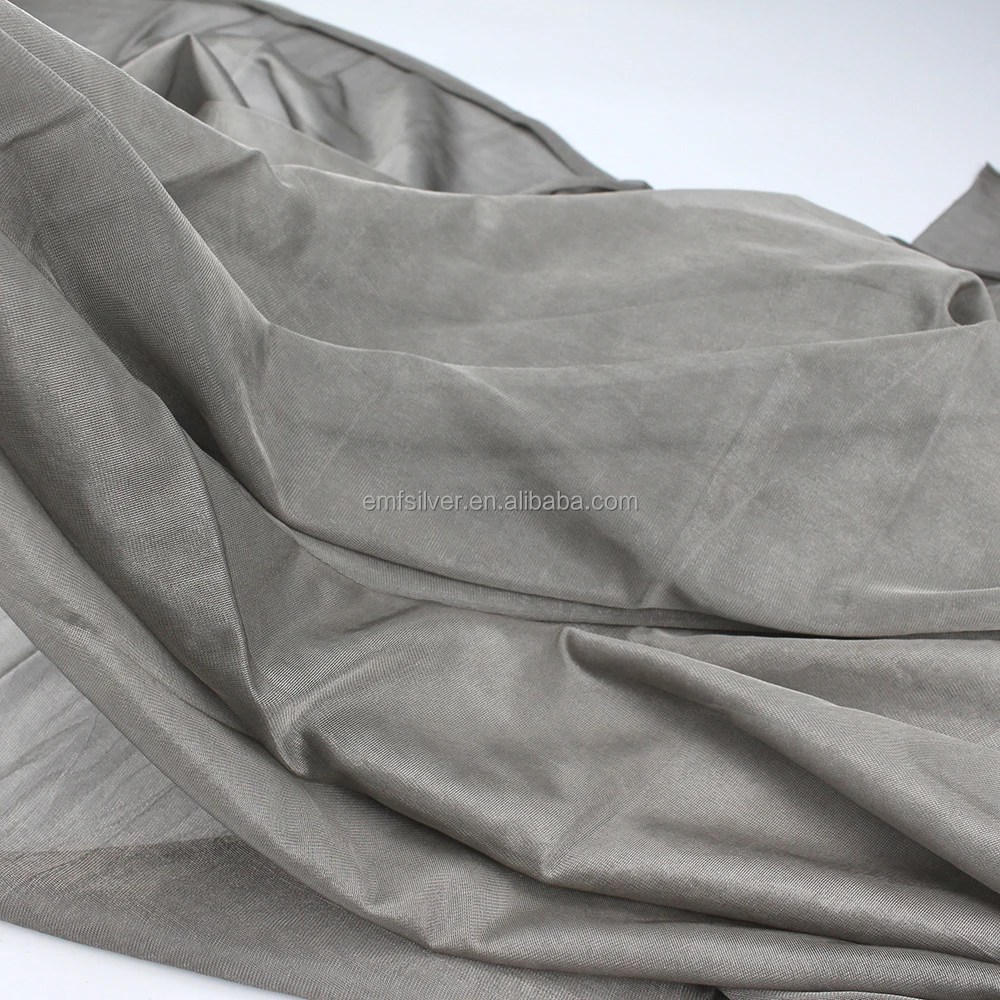 BLOCK EMF Silver Fiber Netting Conductive/RFID Shielding Fabric EMF/EMI/RF Blocking Gauze Net for Shielding Curtain Canopy