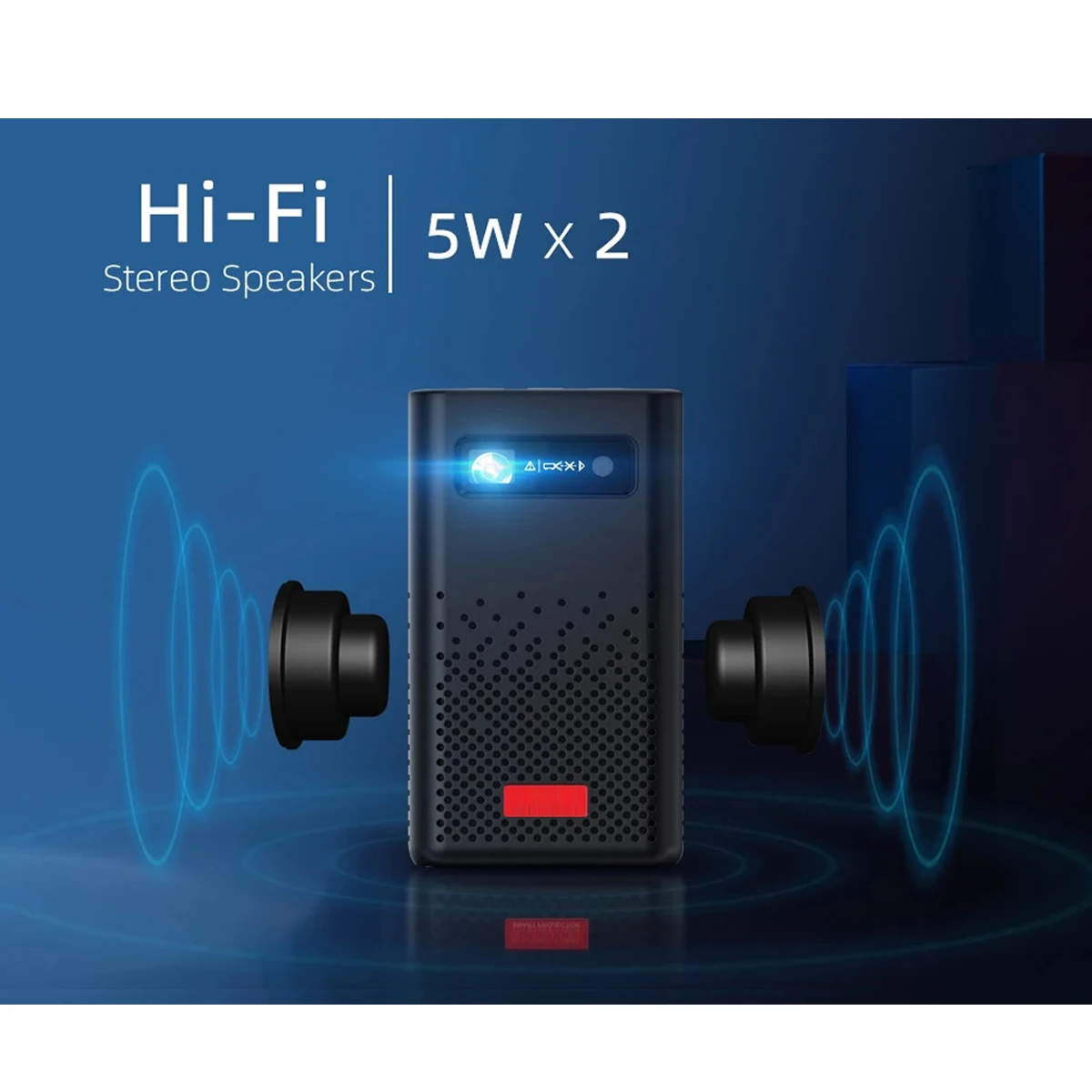 Мини-проектор DLP 1080p Smart Android 9 0 Wifi четырехъядерный мобильный телефон проектор для домашнего