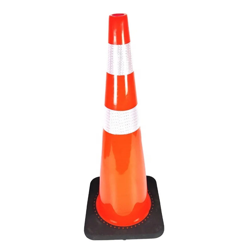 Durable Road Sign Customised Size PVC Material Lighted led Traffic Cone