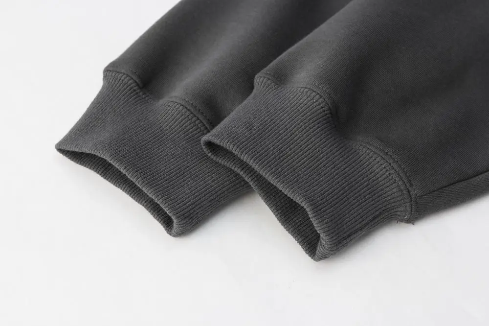 Manufacturer Wholesale Unisex Winter Oversized Fleece Sweatshirt Long Sleeve Drop Shoulder Pullovers Custom