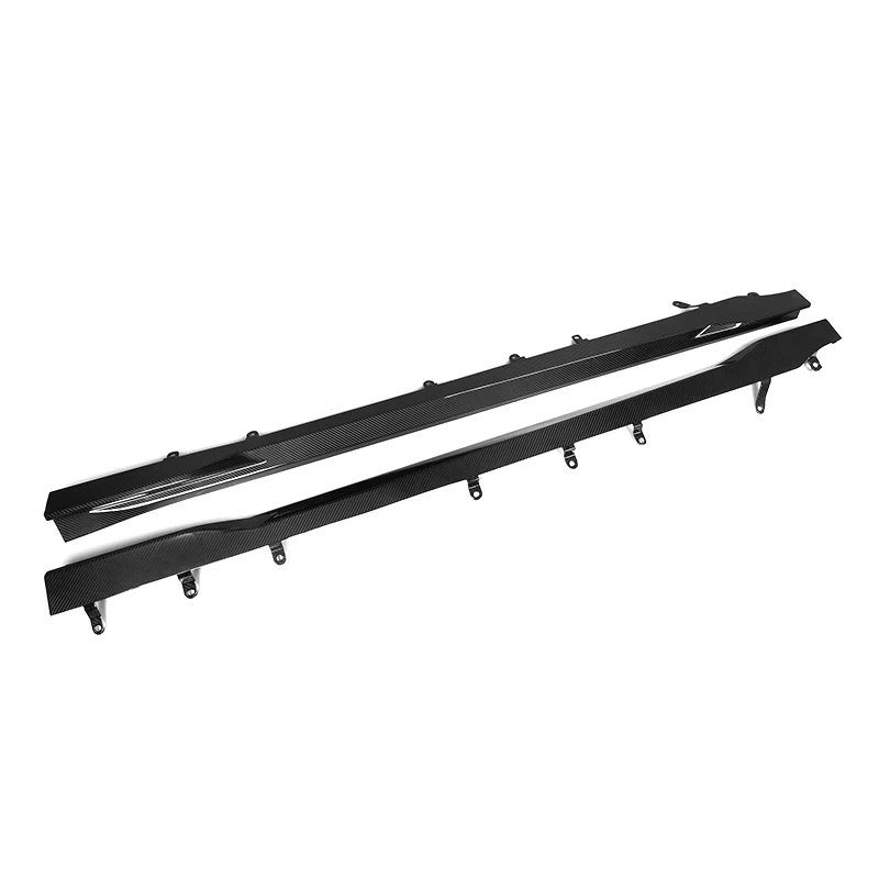 For M2 G87 2-Door 2023+ Dry Carbon Fiber M2 G Car Front Bumper Side Skirts SQ Style