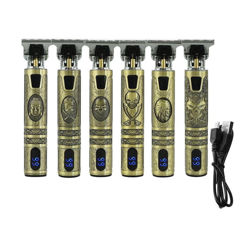 Amazon hot sale Portable USB Rechargeable Electric cordless hair Cut machine hair clippers hair trimmer for men