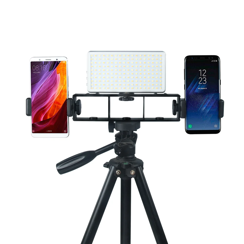 LituFoto Y8 Multi-camera Dedicated Live broadcast stand Multi-function mobile live broadcast clip Three-position activity clip