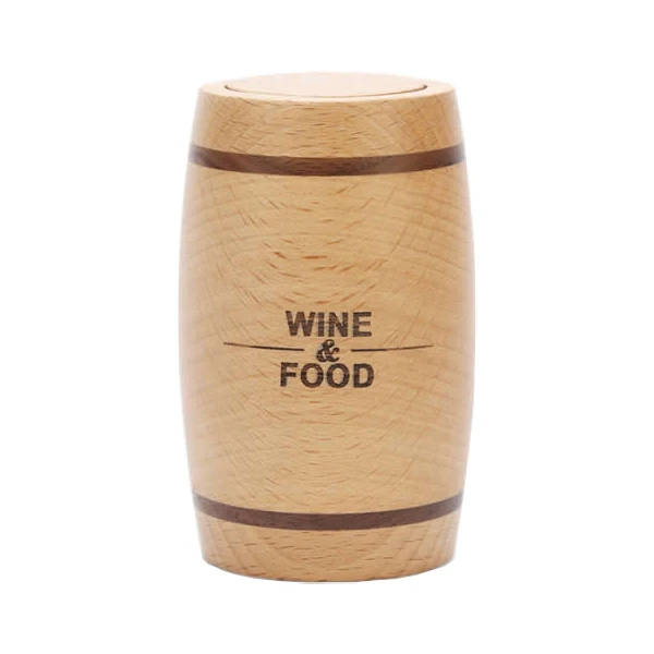 Automatic Wooden Toothpick Dispenser Promotional Gift Home Use Toothpick Container Durable Wooden Holder