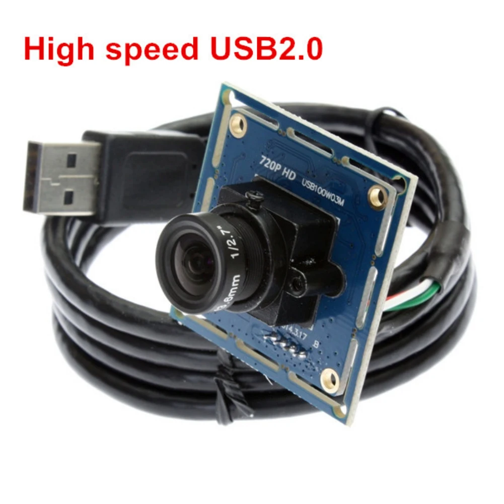 ELP 1MP HD 720p Mini USB Camera With Fixed Focus 3.6mm Lens for ATM , Kiosk, automatic vending Machine