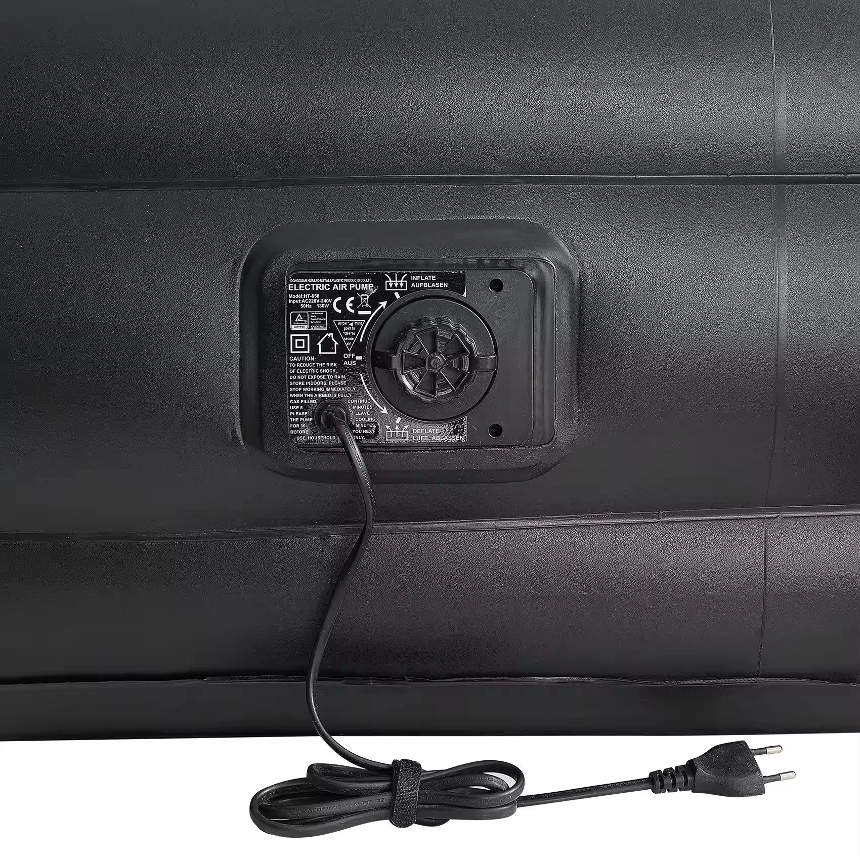 New Arrival Outdoor Camping Inflatable Lounger Sleeping Mattress Portable Double Single Pvc Eu Plug Foldable Air Mattress