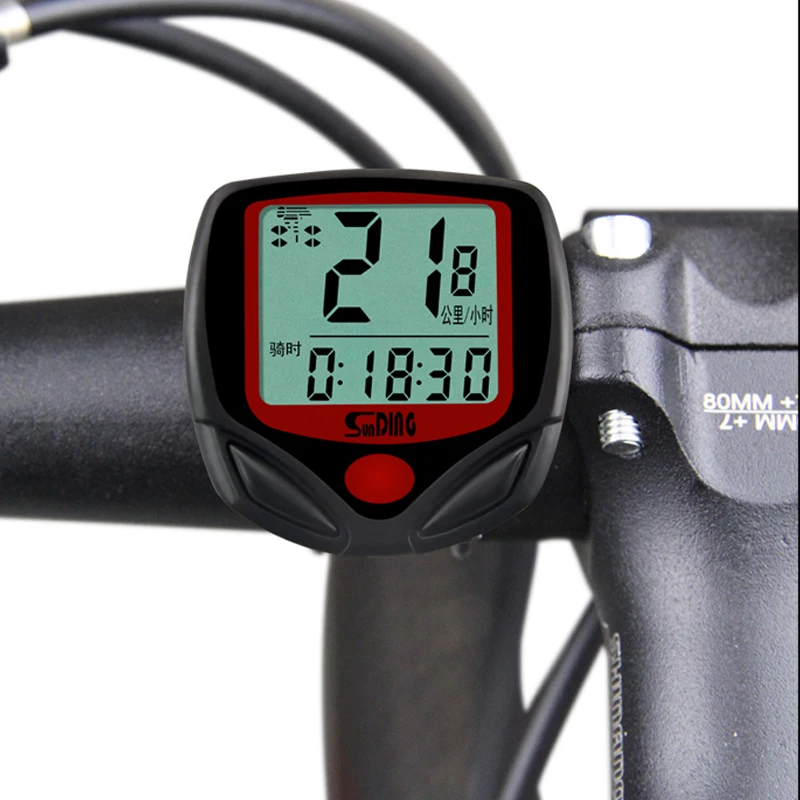 Computer Lcd Digital Display Waterproof Bicycle Odometer Cycling Wireless Bicycle Timer Bike Stopwatch