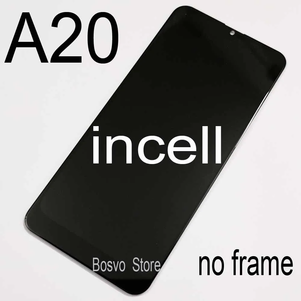 For samsung A20 LCD A20e A202 A202F A202DS screen display with touch digitizer assembly INCELL