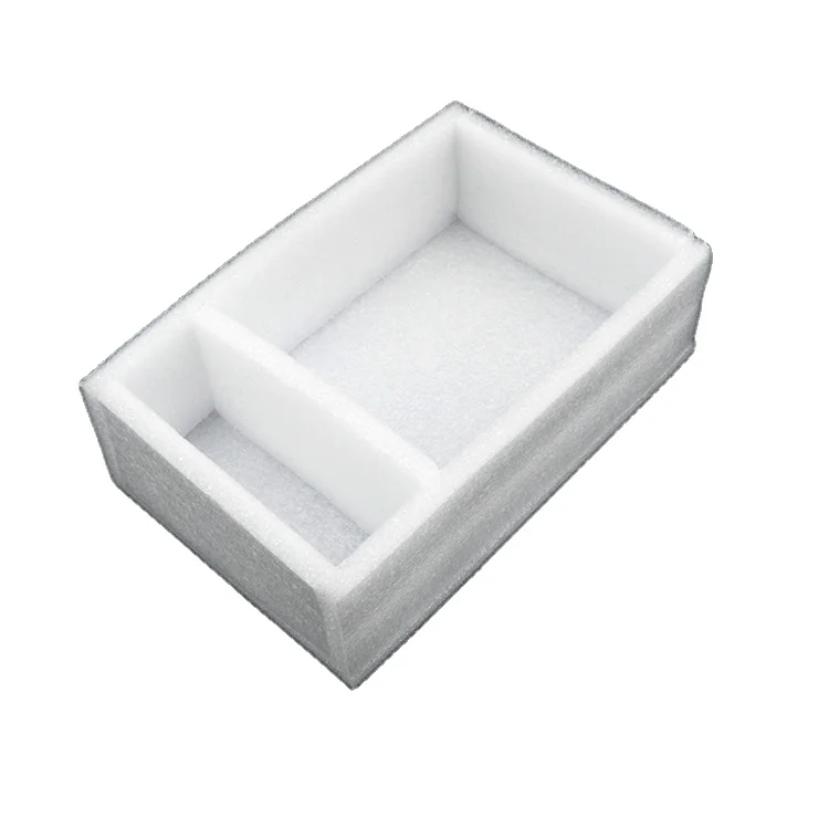 White Package Foam Cardboard Box With Insert EPE Sponge Insert Mug Box Shock Absorption Protection Buffer Material