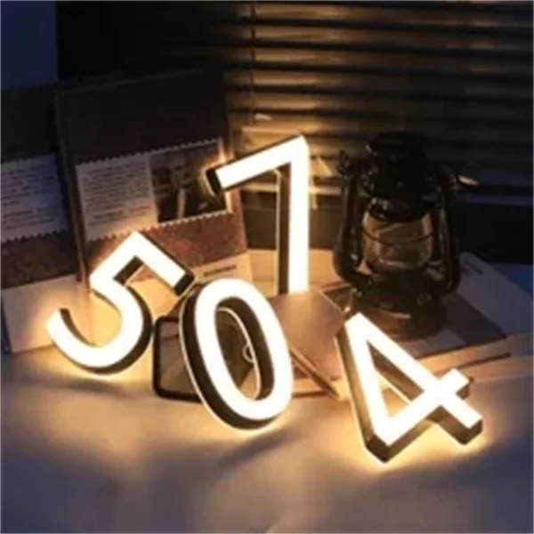 Customized Store Sign 3D Acrylic Letters Channel Letter Building Letter Sign Shop Signboard 3D Led Sign