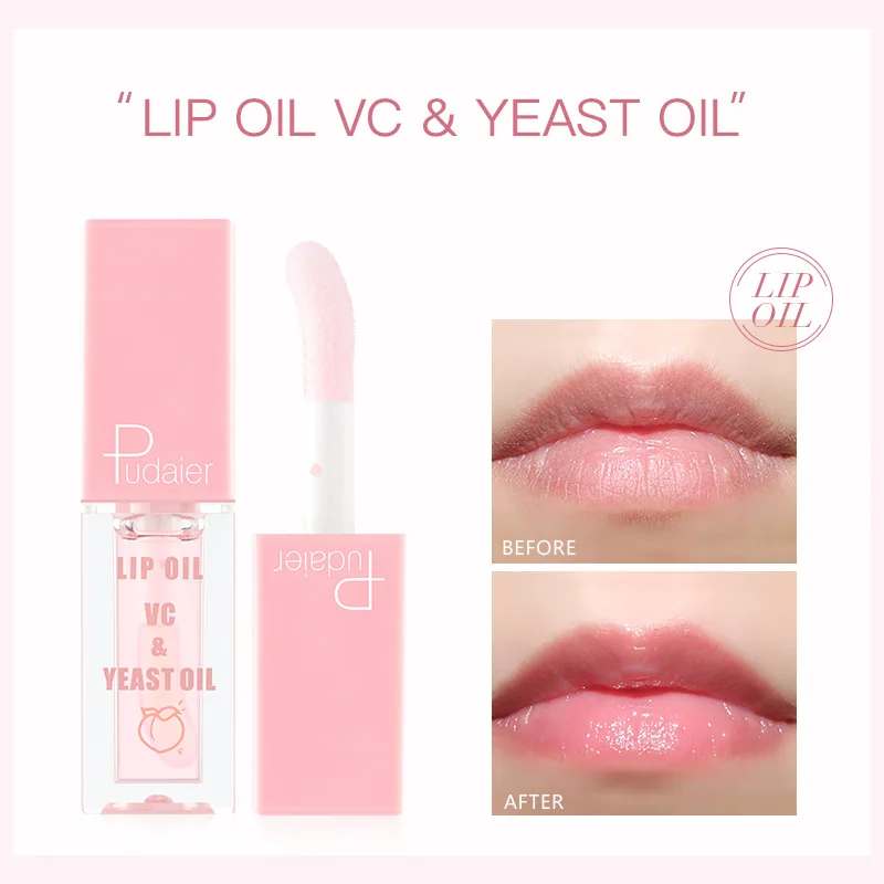 4 Flavors Plant-Fruity Moisturizing Lip-Oils Whitening Lip Lines Improve Dry Lip Oil for Daily Life