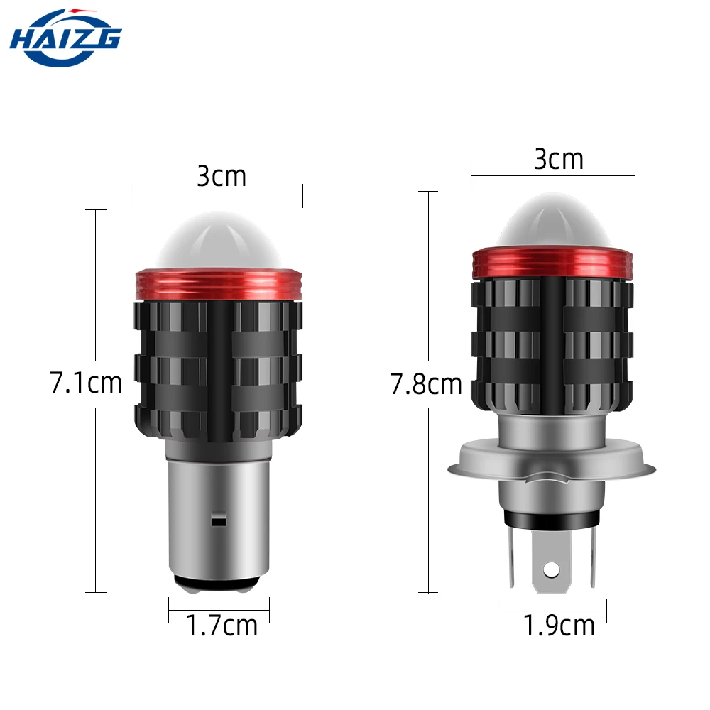 HAIZG Newest  HD Condenser Lens 13W white yellow light H4 BA20D Motorcycle Headlight