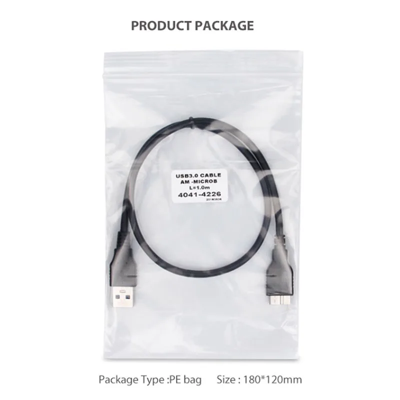 ULT-unite USB 3.0 A Male to Micro B Cable 5GPps 0.3m Type A Male to Micro B Bidirectional High-Speed Transmission Cable