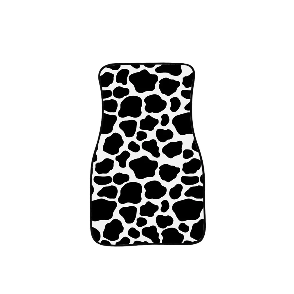 Wholesale Animal Pattern Cow Stripe Printing Supplies Car Wear-Resistant Rubber Polyester Creative Foot Mat