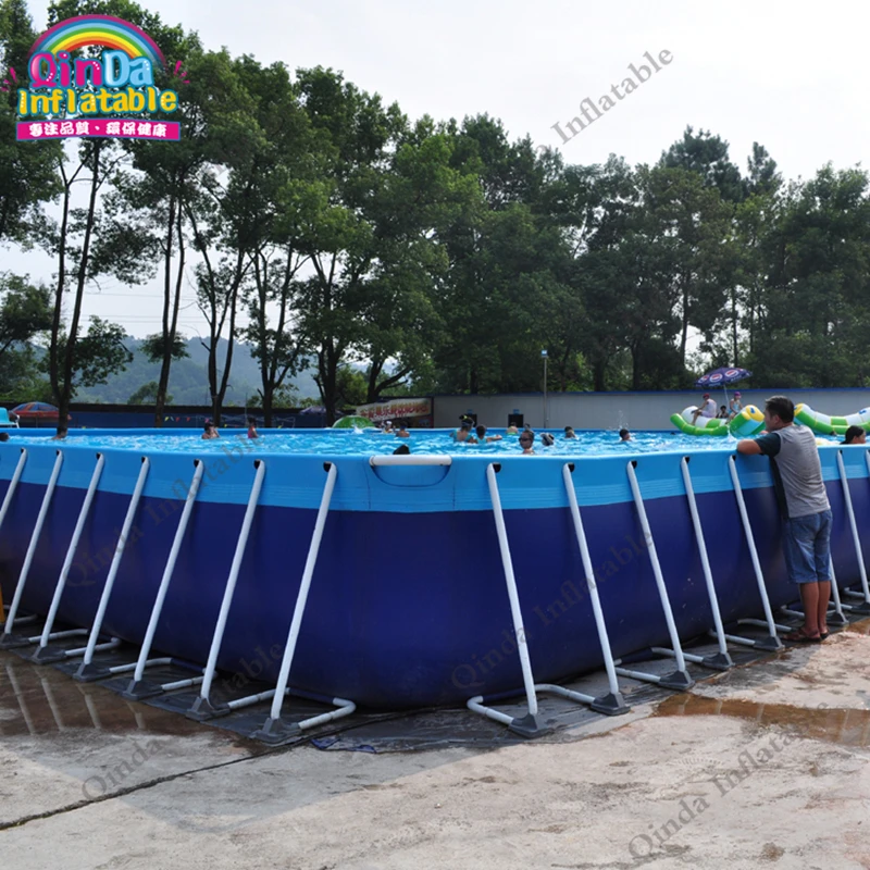 
Made In China 25M * 15M * 1.5M Metal Steel Frame Square Above Ground Swimming Pool for Sale 