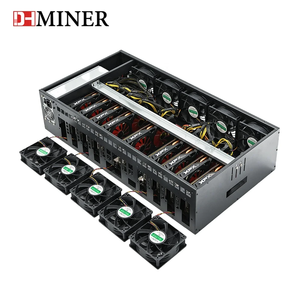 3060 Dedicated Silent Case X79 5GPU 8GPU 9GPU IDC PC Case with DDR 3 4G 8G Optional GPU Server Case