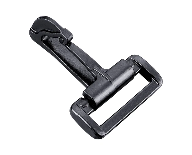 
Plastic bags hook buckle Hot Sale Black Belt buckle webbing/bag/camera bag plastic swivel snap hook 