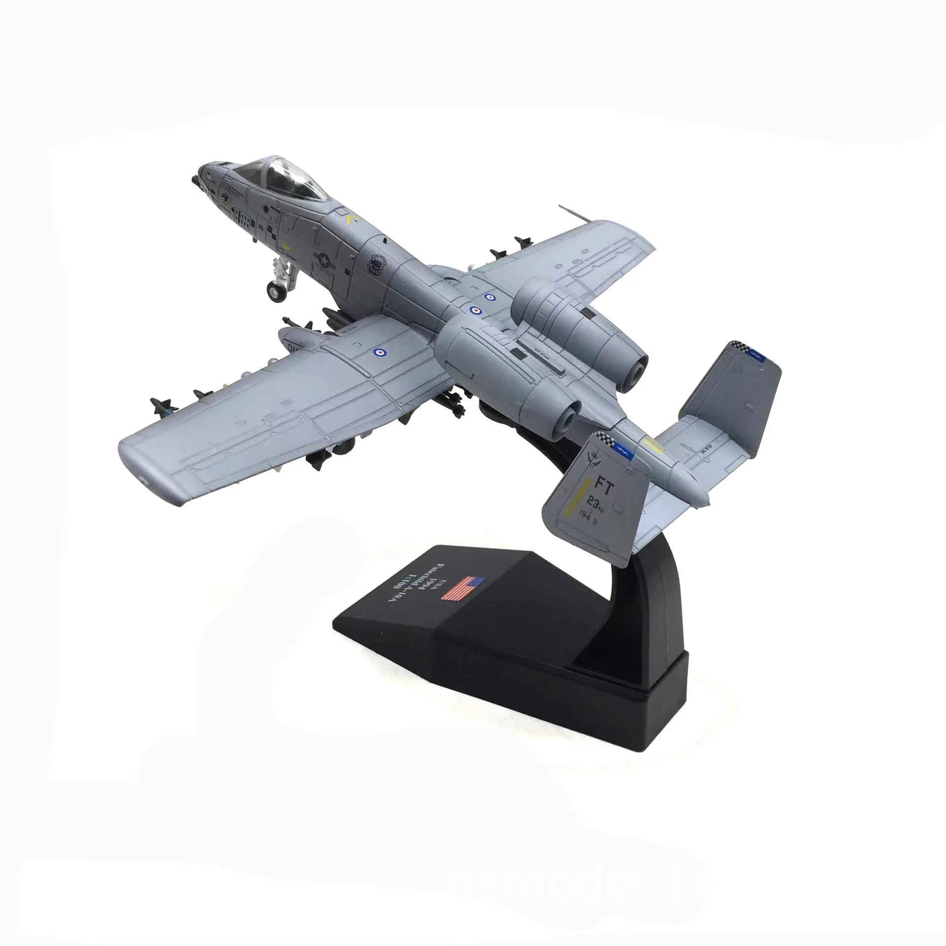 1/100 Scale Fairchild Republic A-10 Thunderbolt Plane Fighter Diecast Airplane Alloy Model