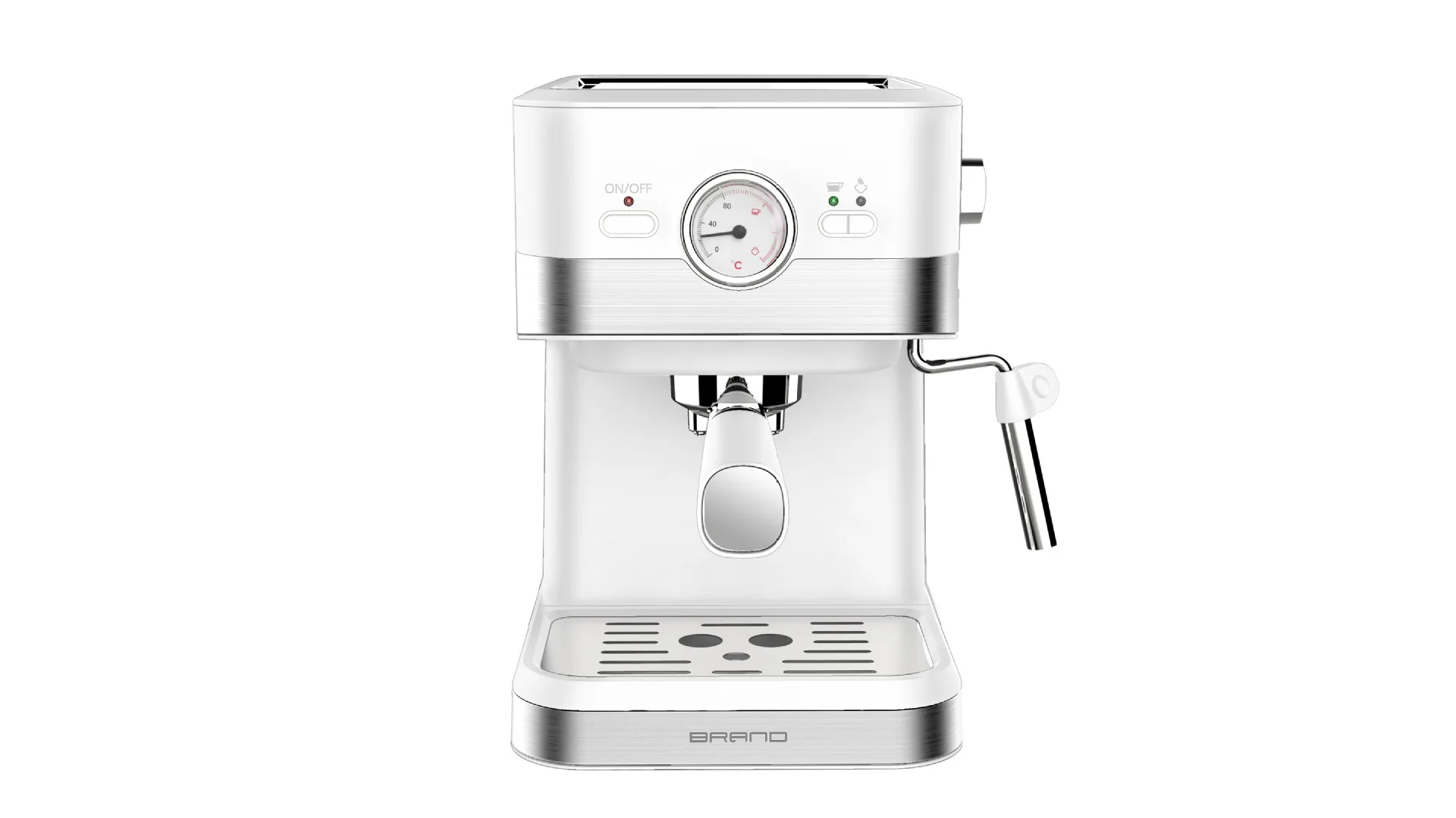 Compact Semi-Automatic Espresso Machine with High Pressure Steam for Home Use: All-in-One Coffee and Milk Frothing XMJL008-3110