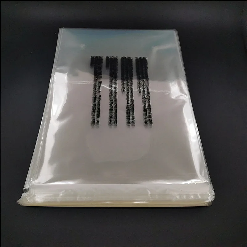 Customized Size Reusable Self Adhesive Glue Packaging Clear Transparent Cellophane OPP Bag With Logo Printing
