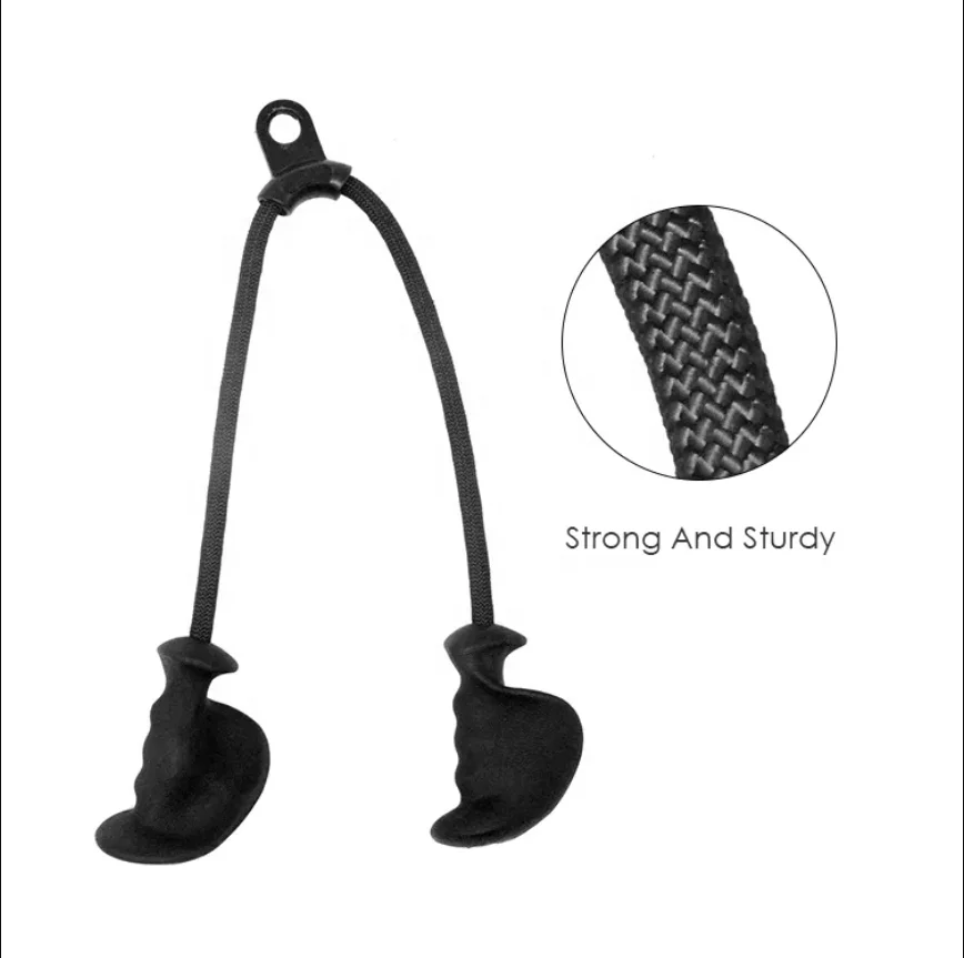 ONESTARSPORTS 2024-2025 New Tpe Durable Heavy Duty Pulldown Rope With Tpe Bar Fitness Attachment Cable Machine Nylon Tricep Rope