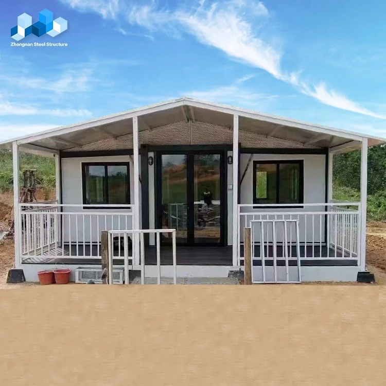 Zhongnan 20ft 40ft luxury mobile prefabricated house 2 3 4 bedroom tiny house prefab expandable container house with kitchen