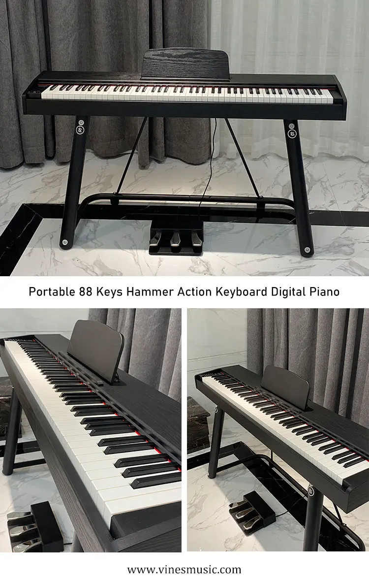 cheap portable  wooden 88 keys Piano Keyboard for Digital Piano Hammer Action