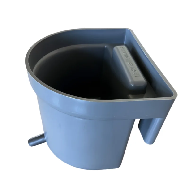 livestock equipment plastic calf sheep grey milk feeder animal milk bucket with teats  milk feeding bucket