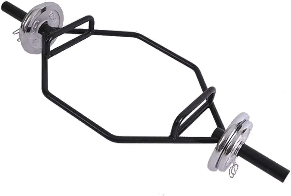 Multi functional Hex Bar Hexagon Weight Lifting Trap Bar Pro Barbell for Deadlift