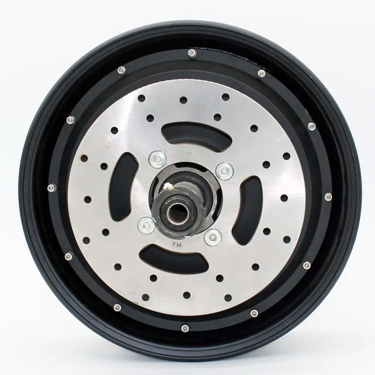Single shaft motor for 12 inch 2500W wheel hub disc brake high-power brushless DC electric tricycle