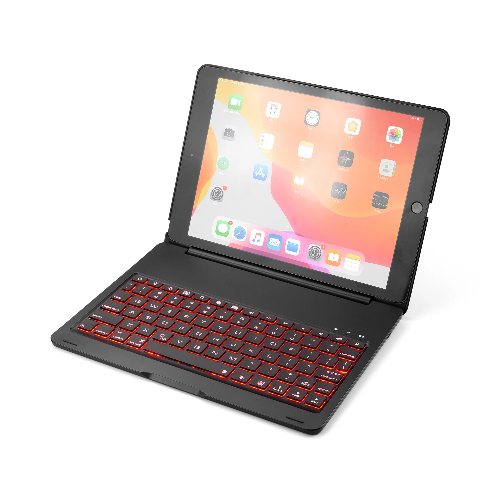 Aluminum alloy smart  keyboard case for tablet PC and iPad 10.2 inch
