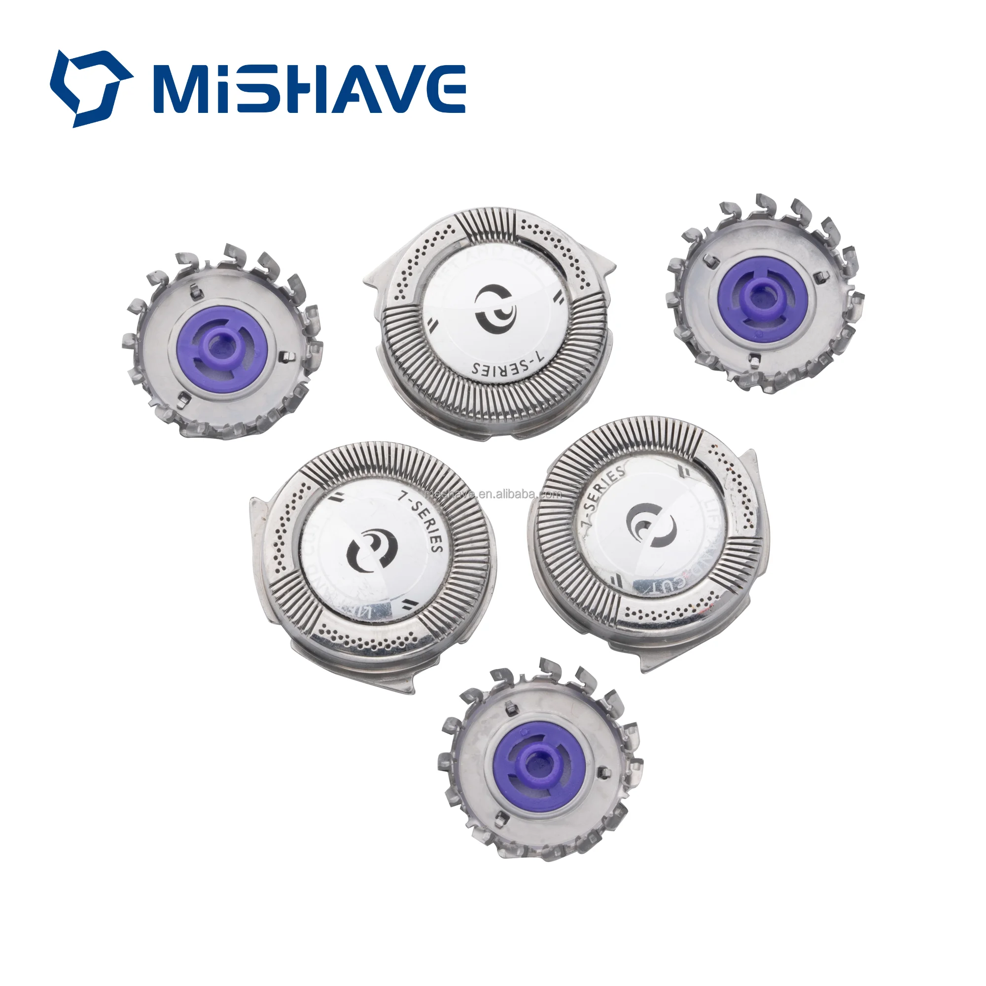 Double layer 3pcs Hot Sale HQ6 HQ7 HQ8 AT8 PT7 PT8 Series 3pcs Electric Shaver Head blade Replacement For philips shaver Parts