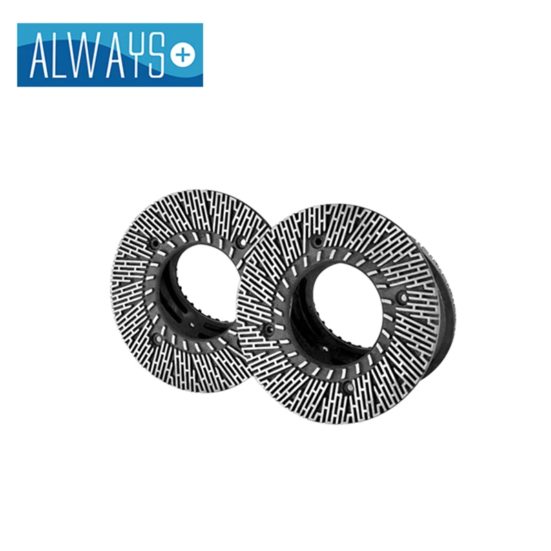 Disc refiner plate used in pulping paper and defibrator machines for straw wooden residue