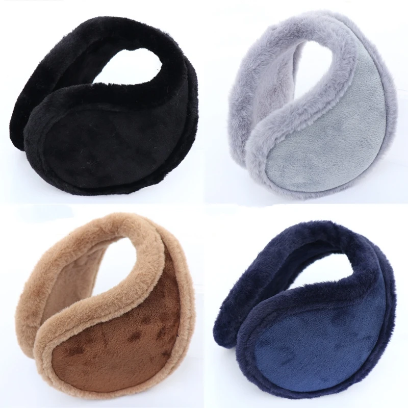 High Quality Knitted Skincare Acrylic Ear Warmer Fur Fleece Unisex Winter Earmuff