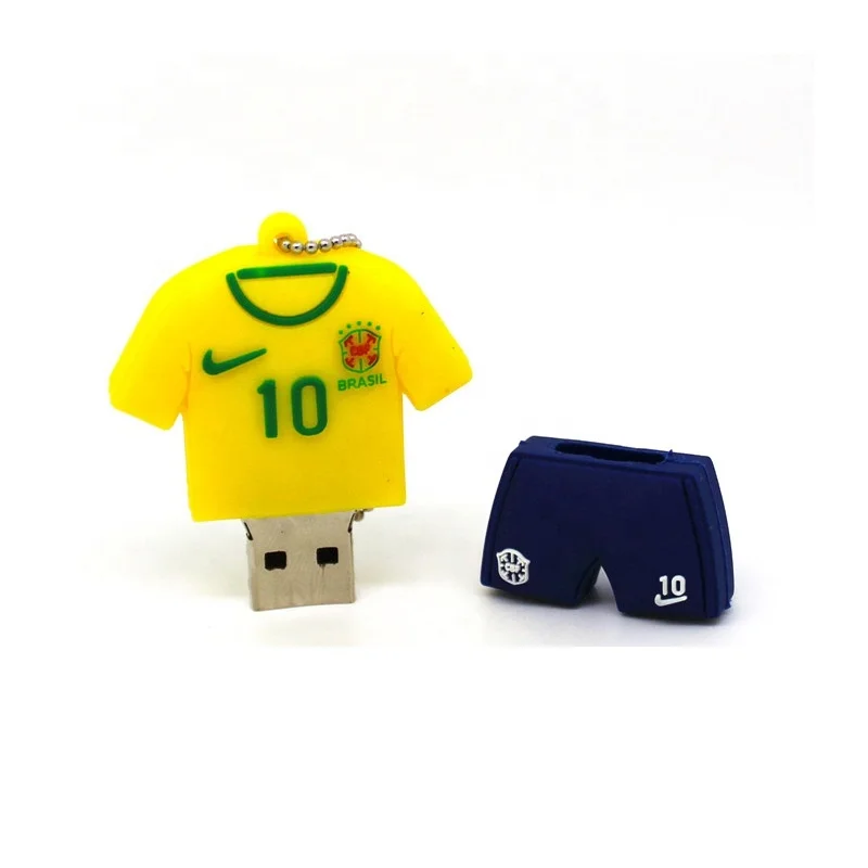 2023 T shirt pen drive football shirt cle usb gift jacket usb stick memory 2gb 4gb 8gb 16gb 2.0 3.0 jersey usb flash drive