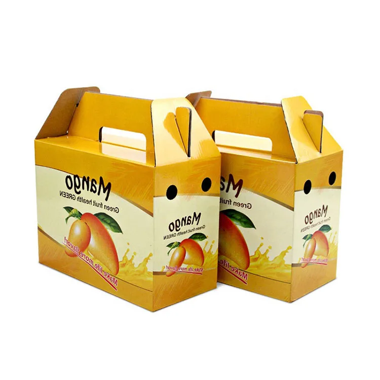 Wholesale Custom Recycled Portable Cardboard Gift Box Packaging for Fruit