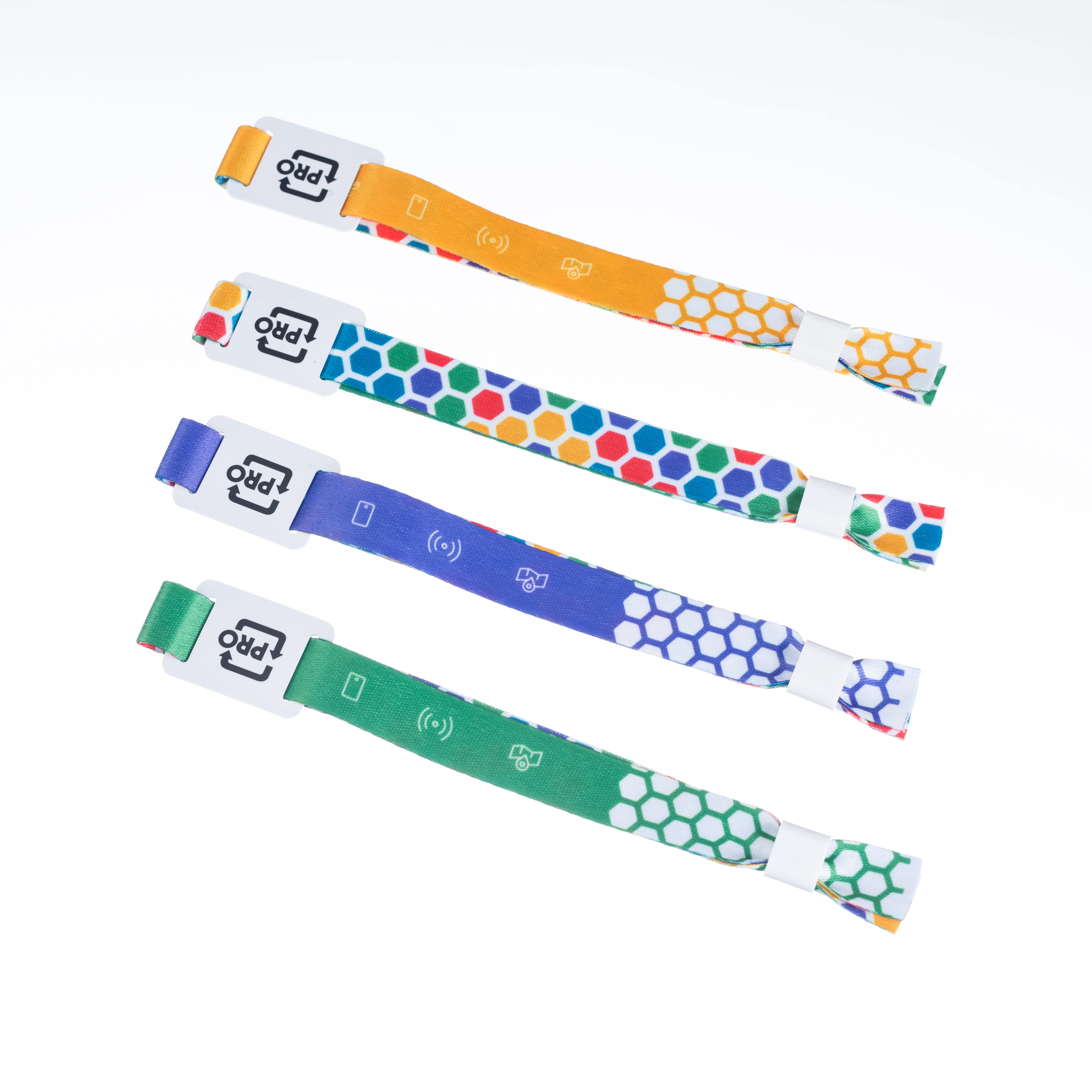 Полноцветный браслет для бизнес-мероприятий фестиваля спортивной вечеринки RFID-чип NFC с односторонней пряжкой