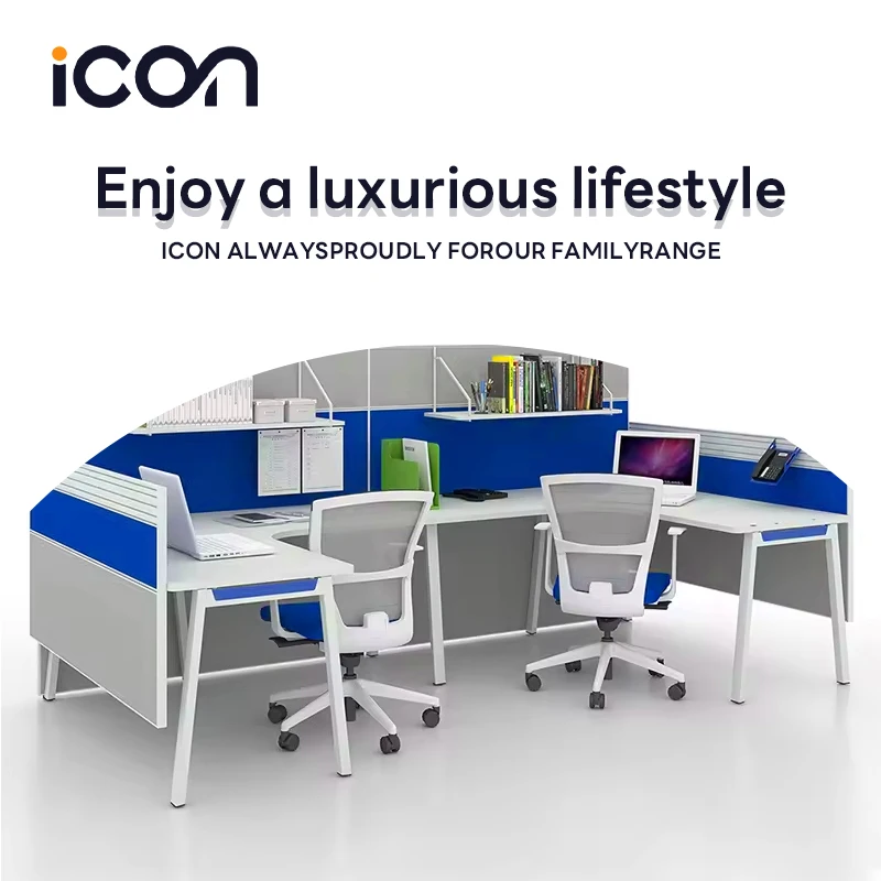 Modular Office Furniture Acoustic Workstation 2 4 6 seaters Call Center Cubicle Desk With Partition