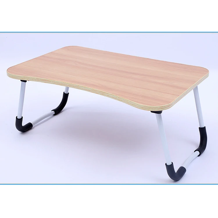 2022 mini adjustable foldable wooden laptop table portable folding ergonomic laptop desk stand for bed