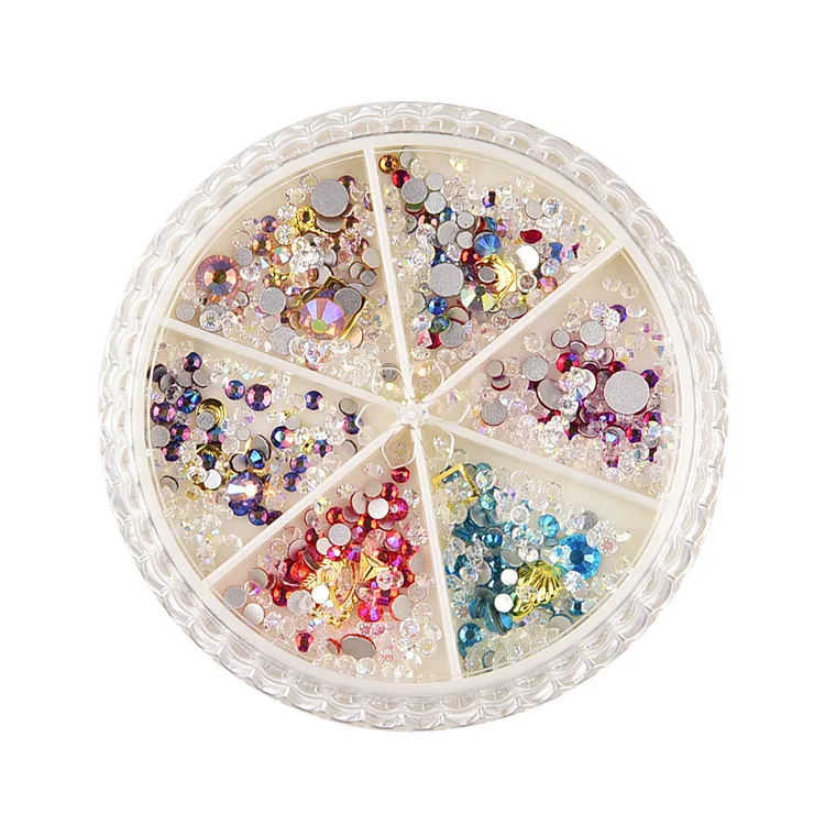 
Tstory 2021 Trendy Flat Back AB Finish Diamond Rhinestone For Nail Art Accessories 