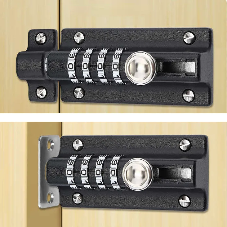Защелка с кодом из цинкового сплава для безопасности детей, усиленный замок, 3 дюйма, противоугонная Защитная дверная пряжка